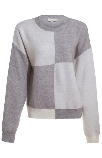 Color Block Pullover Sweater Slide 1