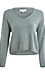 Deep Neck Long Sleeve Sweater Thumb 1