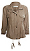 Peach Skin Crop Utility Jacket Thumb 1