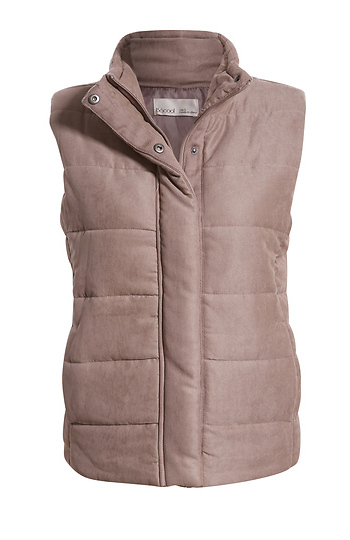 Peach Skin Quilted Vest Slide 1