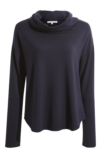 Super Soft Cowl Neck Long Sleeve Top Slide 1