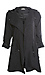 Long Hooded Peach Skin Jacket Thumb 1