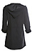 Long Hooded Peach Skin Jacket Thumb 2
