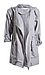 Peachskin Hooded Jacket with Rolled Sleeves Thumb 1
