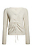 Ruched Rib Knit Sweater Thumb 1