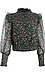 Floral Print Cropped Blouse Thumb 1