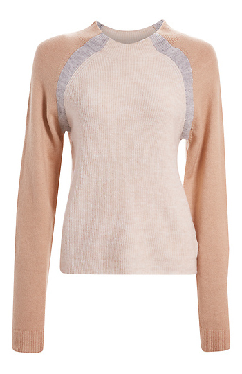 Contrast Knit  Sweater Slide 1