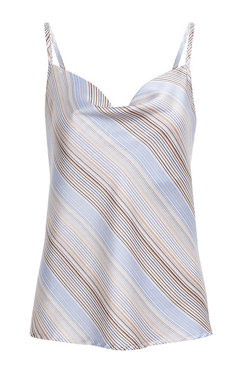 Skies are Blue Striped Cowl Neck Cami Slide 1
