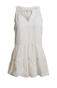 Skies are Blue Swiss Dot Ruffle Top Slide 1