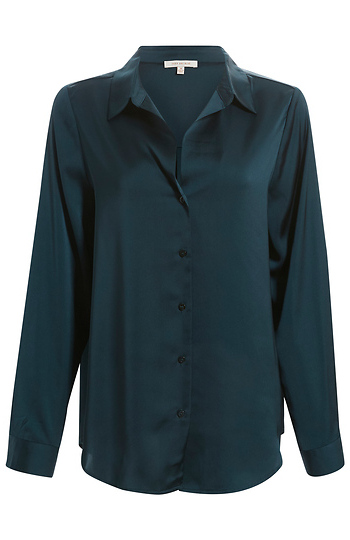 Button Down Shirt Blouse Slide 1