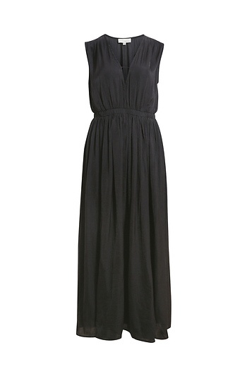 Satin Sleeveless Maxi Dress Slide 1