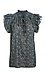 Floral Split Neck Top with Ruffled Sleeve Thumb 1