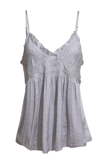 Smocked Front Satin Tank Slide 1
