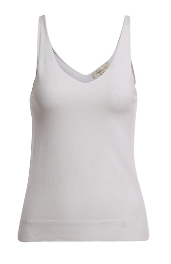 V-Neck Rib Knit Tank Slide 1