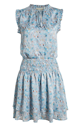 Smocked Waist Mini Dress Slide 1