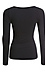 Long Sleeve Scoop Neck Rib Knit Top Thumb 2