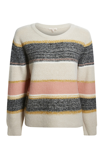 Multi Stripe Knit Sweater Slide 1