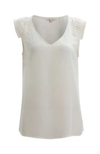 Pleated Shoulder Blouse Slide 1