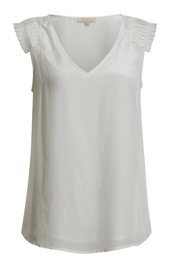 Skies are Blue Pleated Shoulder Blouse Slide 1