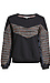 Skies are Blue Tweed Contrast Sweatshirt Thumb 1