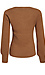 Balloon Sleeve Rib Knit Top Thumb 2