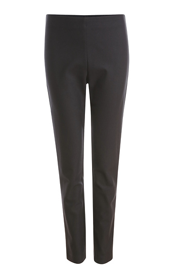 High Rise Pull-On Ponte Ankle Pant Slide 1