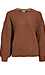 Long Sleeve Knit Sweater With Pompom Detail Thumb 1