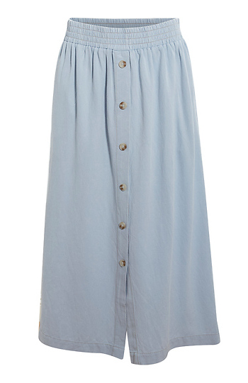 Button Front Midi Skirt Slide 1