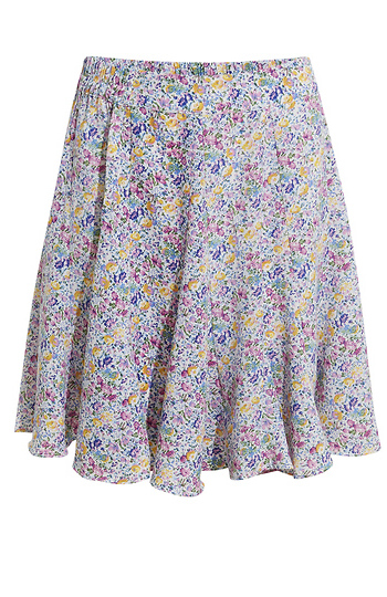 Floral Print Mini Skirt Slide 1
