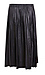 Skies are Blue Midi Pleated Faux Leather Skirt Thumb 2