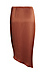 Asymmetrical Ruched Satin Skirt Thumb 2