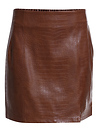 Animal Embossed Faux Leather Skirt