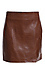 Skies Are Blue Mini Faux Animal Embossed Leather Skirt Thumb 1