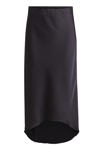 High Low Midi Satin Skirt Slide 1