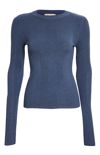Textured Long Sleeve Knit Top Slide 1