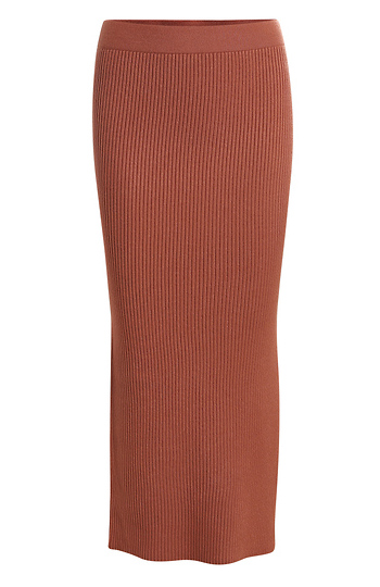 Ribbed Bodycon Midi Skirt Slide 1