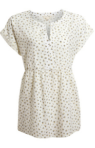Floral Printed Peplum Top Slide 1