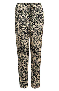 Skies Are Blue Animal Print Satin Jogger Pants Slide 1