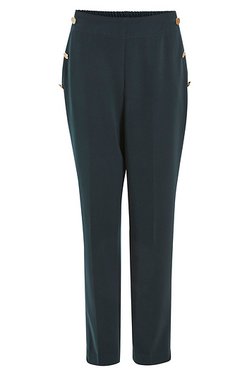 Skies are Blue High Rise Pants With Button Detailing Slide 1