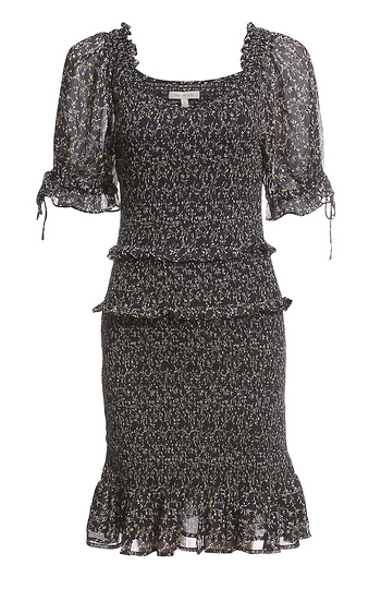 Floral Print Smocked Dress Slide 1