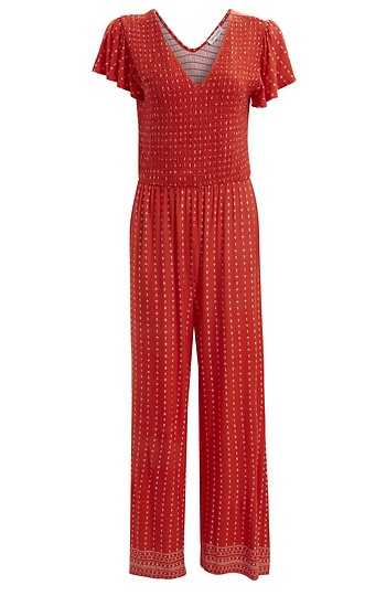 Smocked Bodice Jumpsuit Slide 1