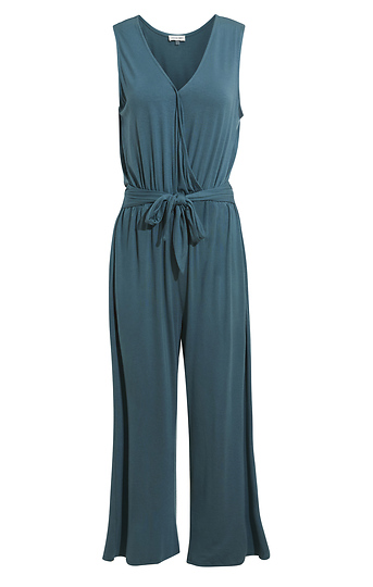 Surplice Knit Jumpsuit Slide 1