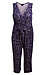 Surplice Tie Printed Jumpsuit Thumb 1