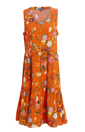 V-Neck Tiered Dress Slide 1