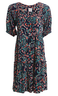 Square Neck Floral Dress