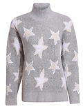 Star Turtleneck Knit Sweater