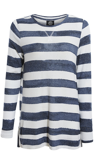 Striped Long Sleeve Pullover Slide 1