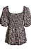 Flounce Sleeve Smocked Top Thumb 2