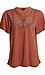 Flutter Sleeve Embroidered Top Thumb 1