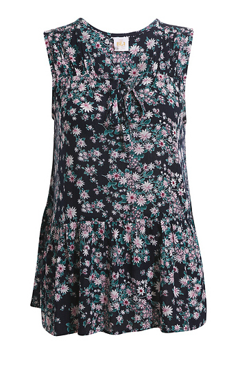 Floral Peplum Tank Slide 1